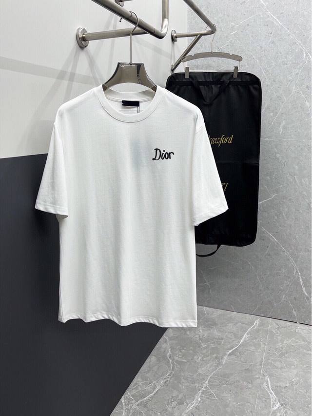 Dior 2630Ss new short-sleeved T-shirt, custom imported original mercerized fabri