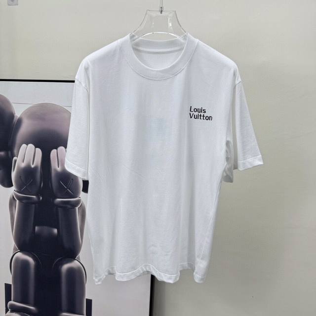 LV 2630Ss new short-sleeved T-shirt, custom imported original mercerized fabric!