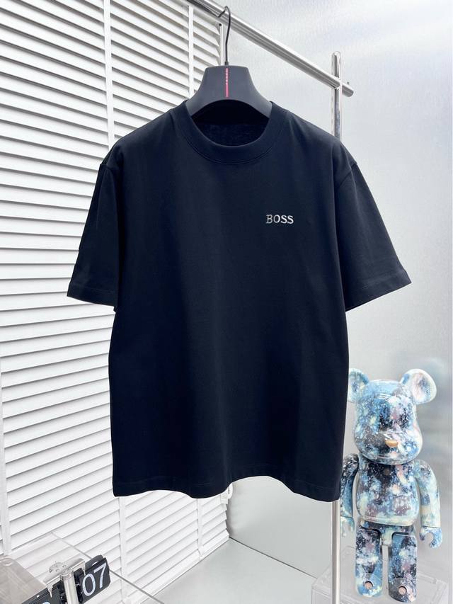 Boss 2630Ss new short-sleeved T-shirt, custom imported original mercerized fabri