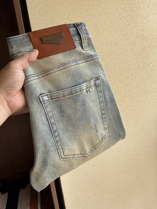 Dior Ss new summer casual jeans, high-end quality, super soft and comfortable fa