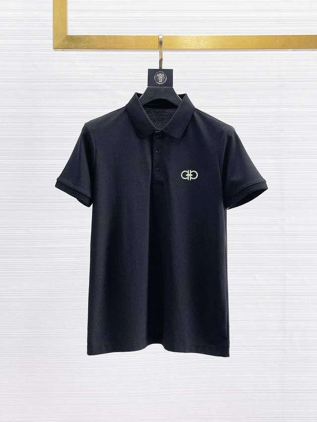 Non-Lagamo small embroidery 2025 summer new men's lapel short-sleeved Polo shirt