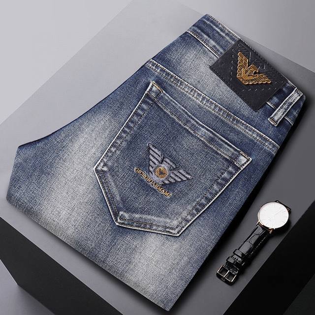 Armani 2025Ss new jeans, customized full set of hardware, new brand design proce
