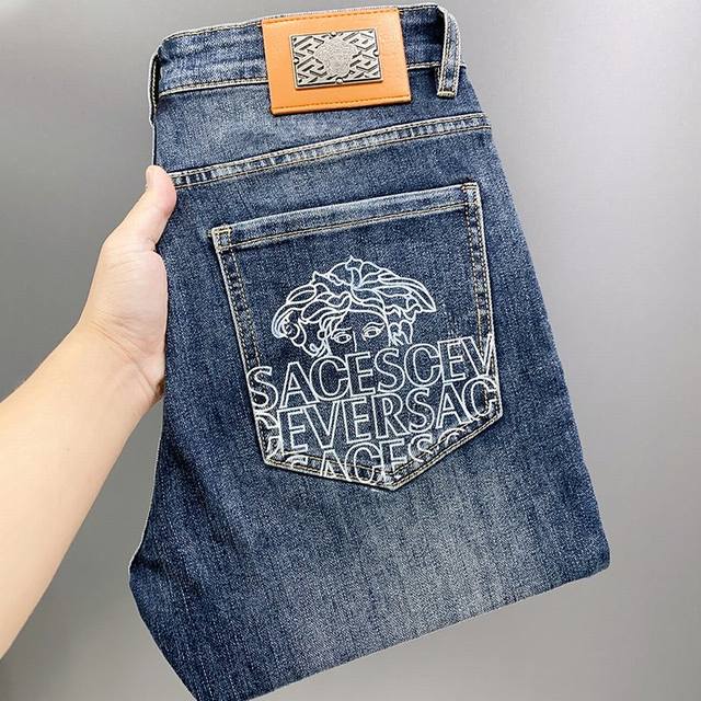 Versace's newest jeans for spring 2025. No pressure to enter or leave the store.
