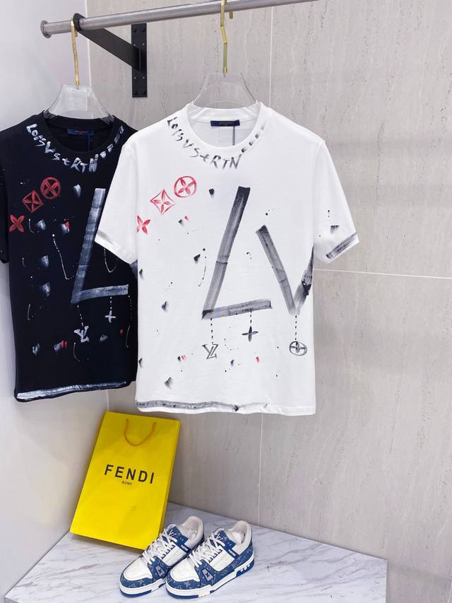 Louis Vuitton 1V 25Ss Spring and Summer New Release Counter Latest Short Sleeve