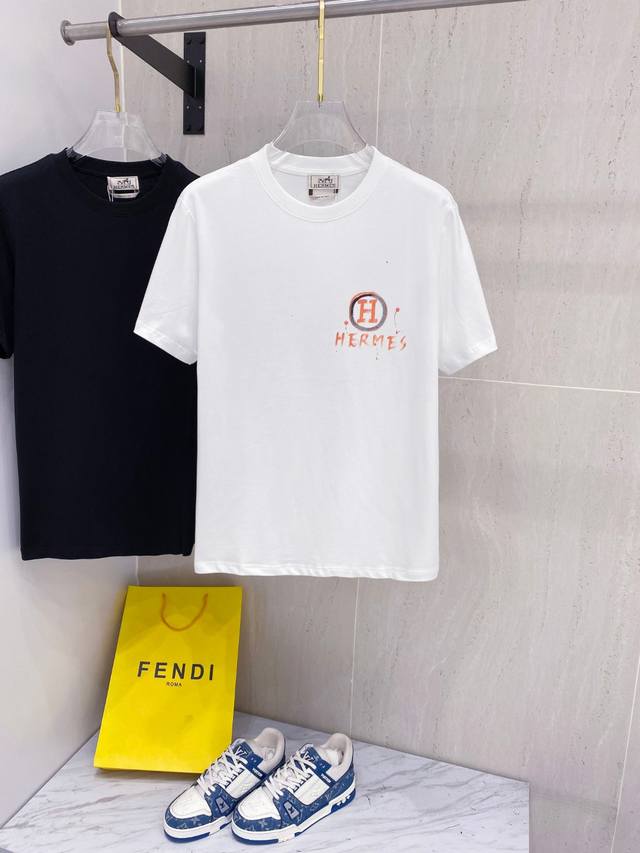 Hermes 25Ss new spring and summer new counters, the latest short-sleeved round n