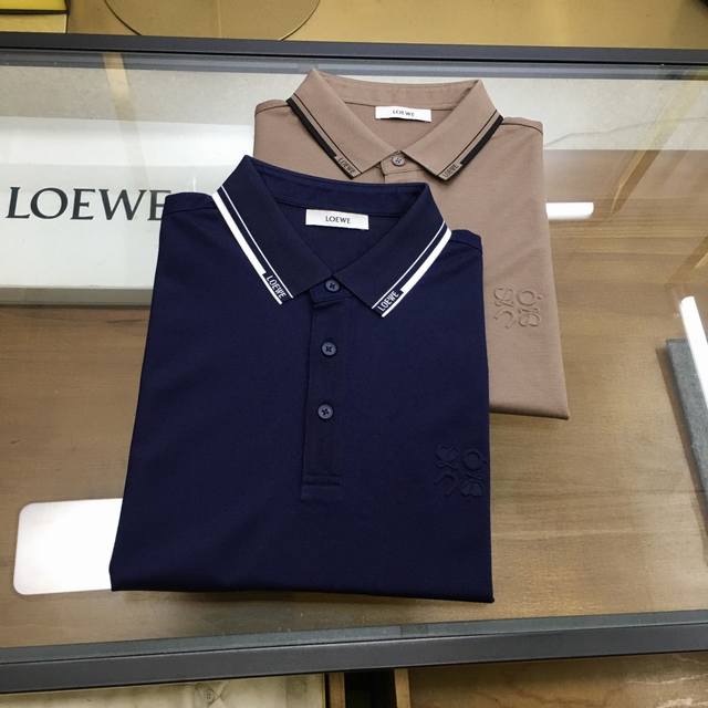 New product from Loew... 2025 Spring and Summer New Fashion Polo Lapel Short Sle