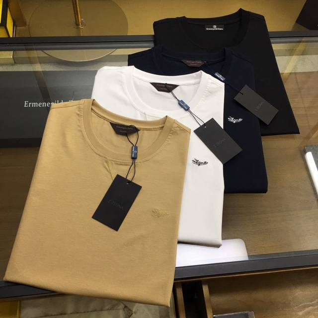 Z.Zegn... 2025 Spring and Summer New Fashion Round Neck Short Sleeves High-end C