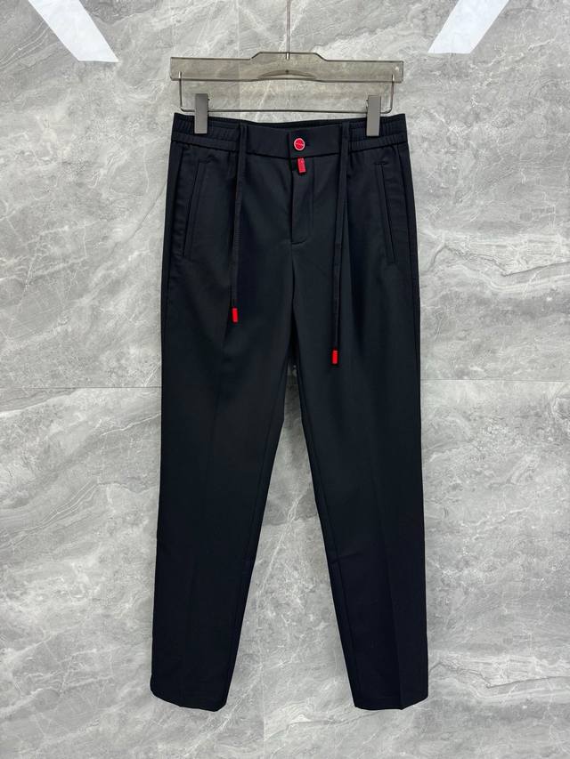 Solo25 Spring and Summer new perfectionist Kiton high-end casual trousers, Itali
