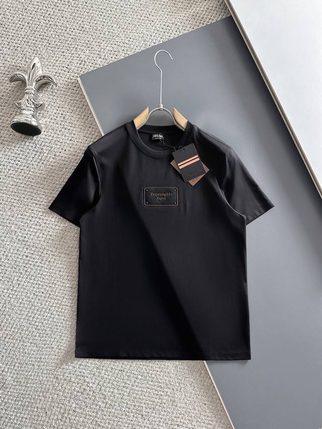 Zegna top quality 2025 new short sleeves! Selected 100 count double-sided mercer