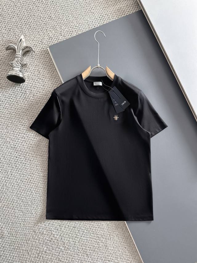 Dior top quality 2025 new short sleeves! Selected 100-count double-sided merceri