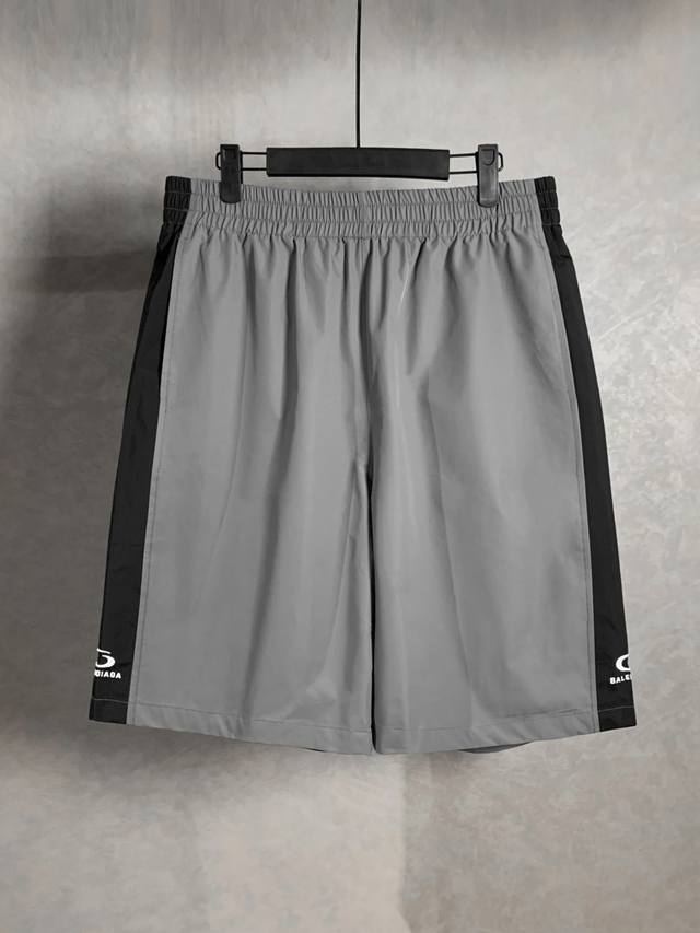 High quality Balenciga micro-logo shorts with three-dimensional embroidery, the