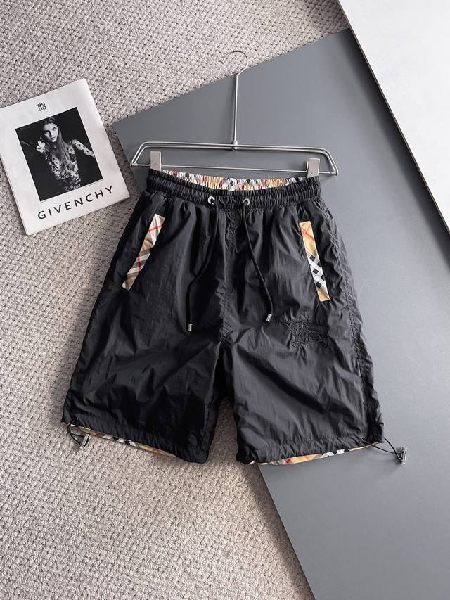 Burberry 2025Ss new summer style, original counter casual double-sided shorts, l