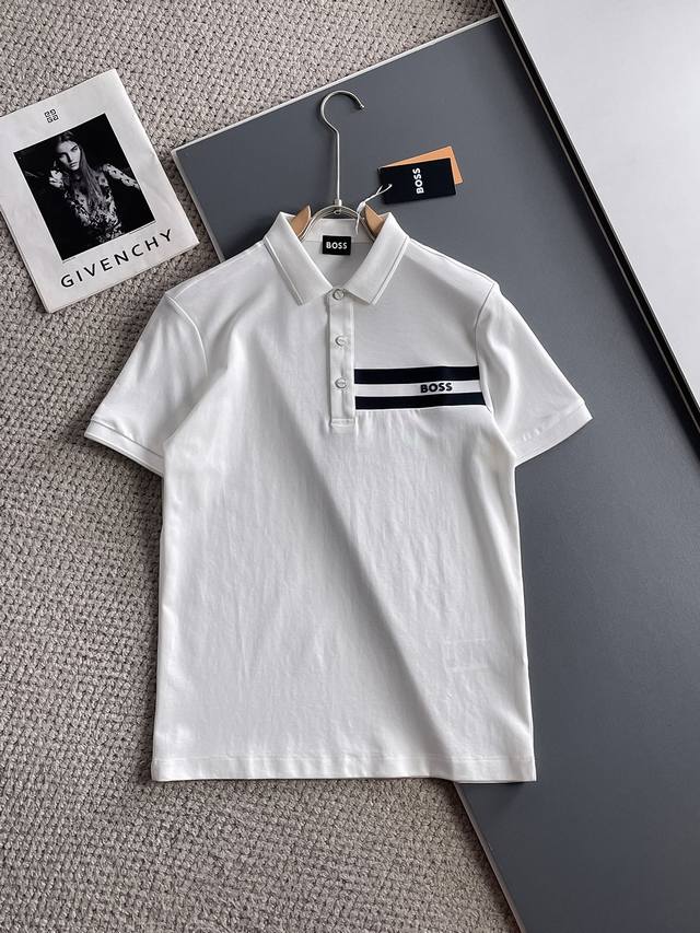 Boss 2025Ss new summer letter logo men's lapel Polo shirt! A classic business me