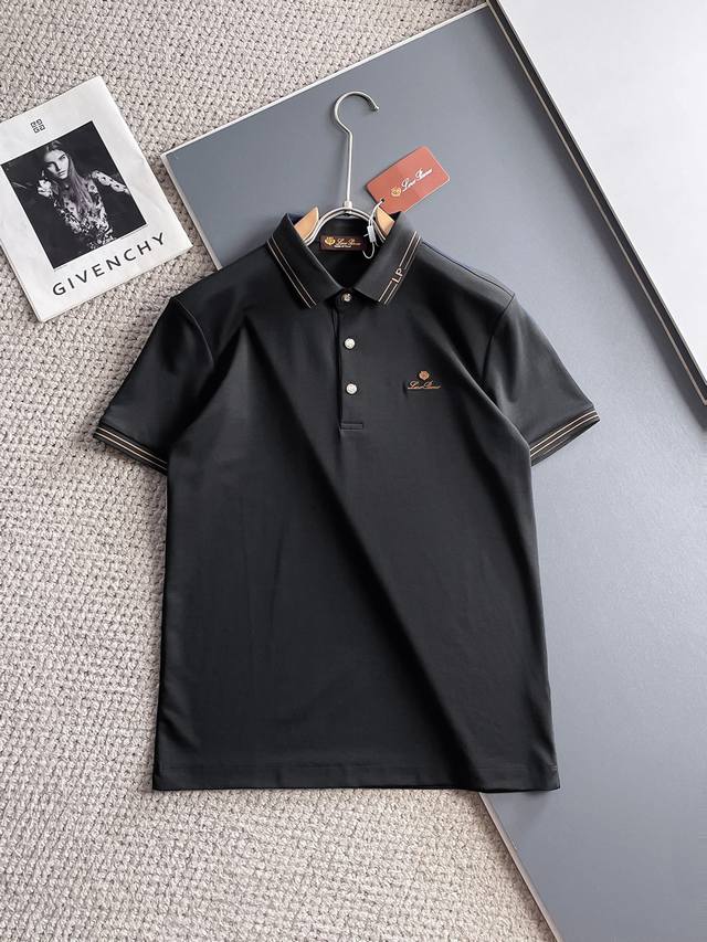 Lp2520Ss New summer letter logo men's lapel Polo shirt! Classic business men's s