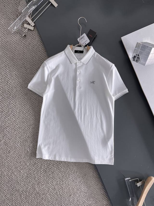 Arc'teryx 2025Ss new summer letter logo men's lapel Polo shirt! Classic business