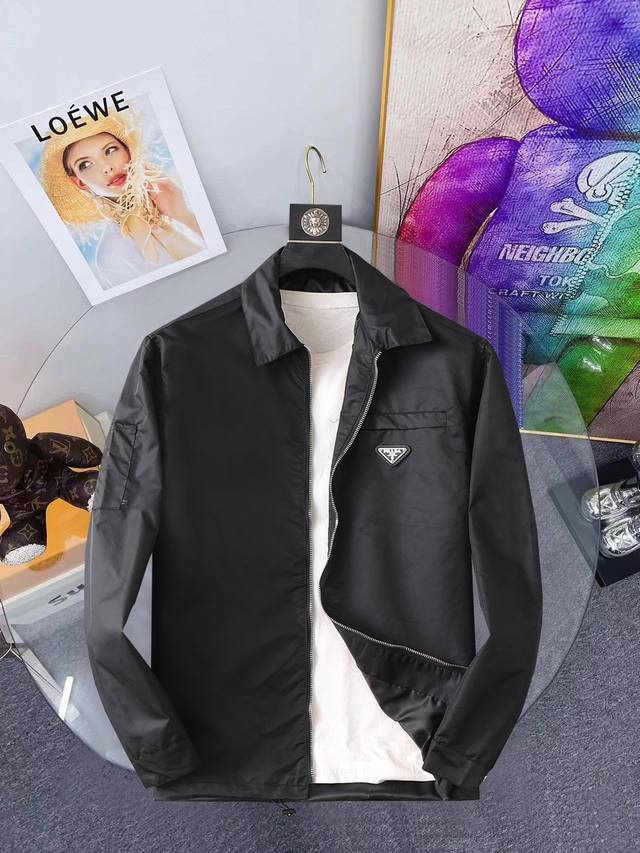Prada Spring Simple Coat Windbreaker Jacket Noble High Level Requirement Order H
