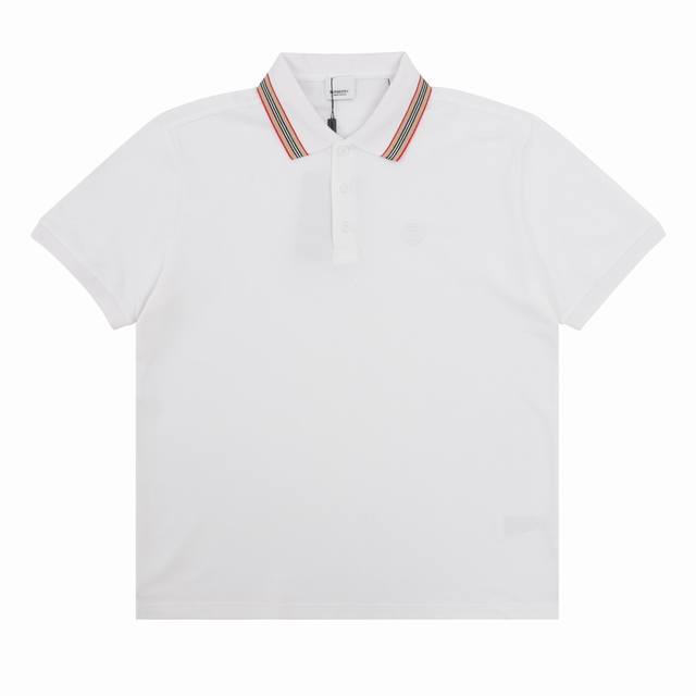Burberry Short-sleeved Polo Shirt with Small Embroidery on Chest Size: Xs-L