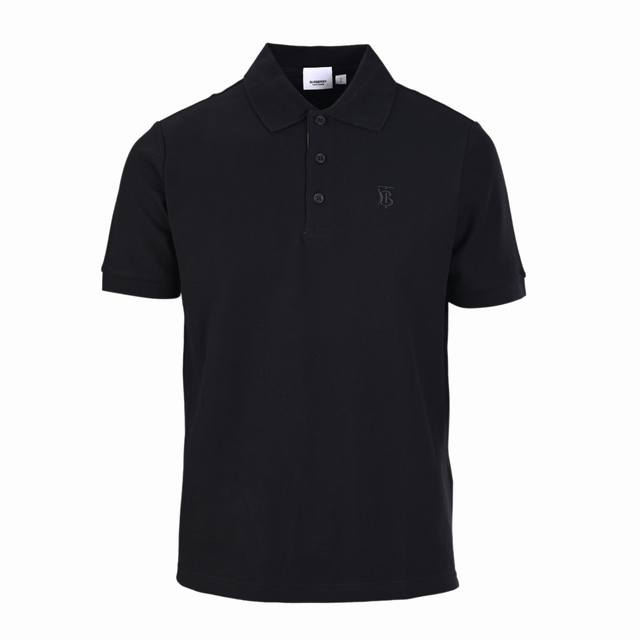 High version Burberry Bbr classic Bt plaid polo shirt Custom G long-staple cotto