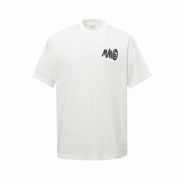 Mm6 Margiela 25Ss digital logo printed short-sleeved T-shirt New early spring mo