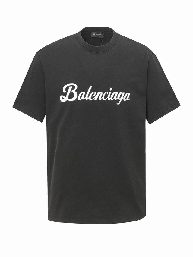Balenciaga Logo printed short-sleeved T-shirt The fabric is made of Paris Zp cus