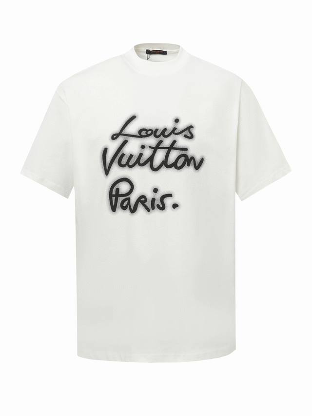 Louis Vuitton neon logo short-sleeved T-shirt This T-shirt is made of soft cotto