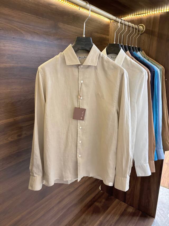 New# Lp2560 The latest linen long-sleeved shirt from the counter, rarely sold th