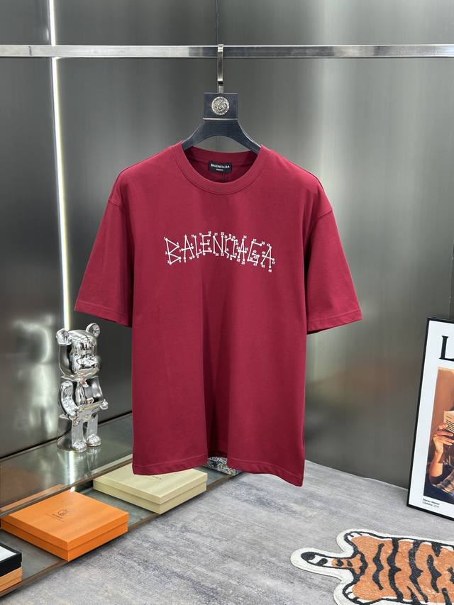 Balenciaga 25S new fashion brand T-shirt. Unisex ~ High temperature three-dimens
