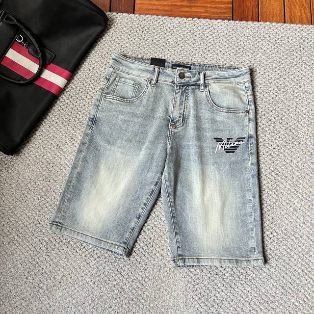 Armani 2025Ss summer new original high-end hot-selling denim shorts super custom