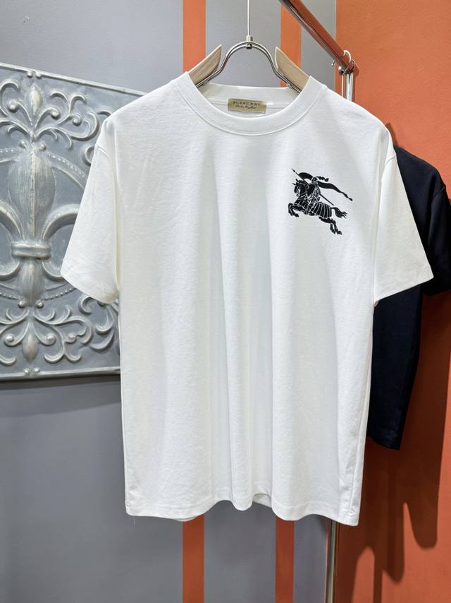 Burberry 2025 Spring and Summer new short-sleeved T-shirt! Fashionable and casua