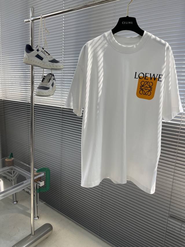 Loew contrast flocked logo faux watch pocket short sleeve T-shirt Size: 48-56 M-
