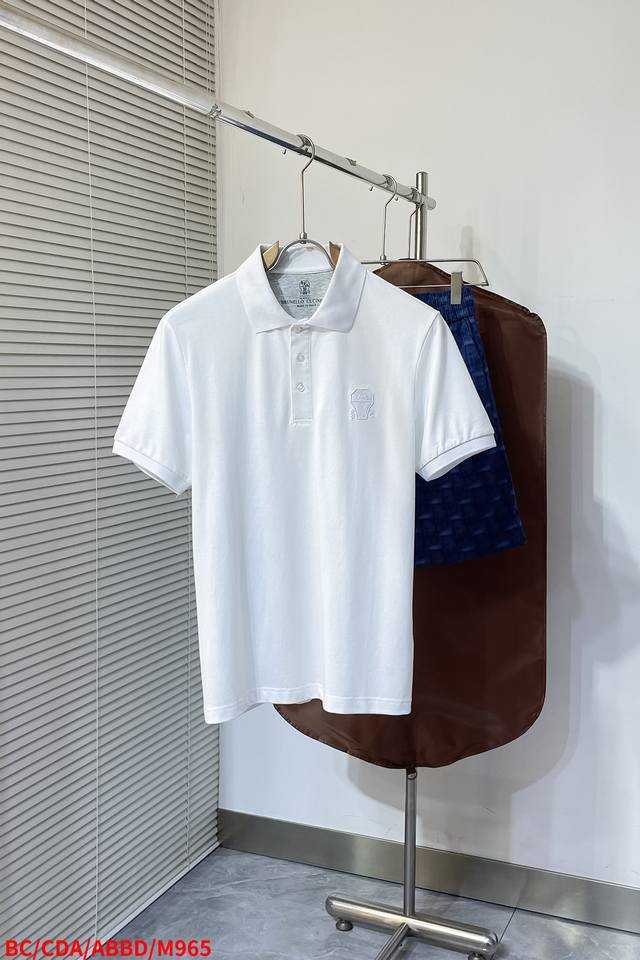 M965 Bc 2025 summer new model, the latest lapel Polo short sleeve, high-end cust