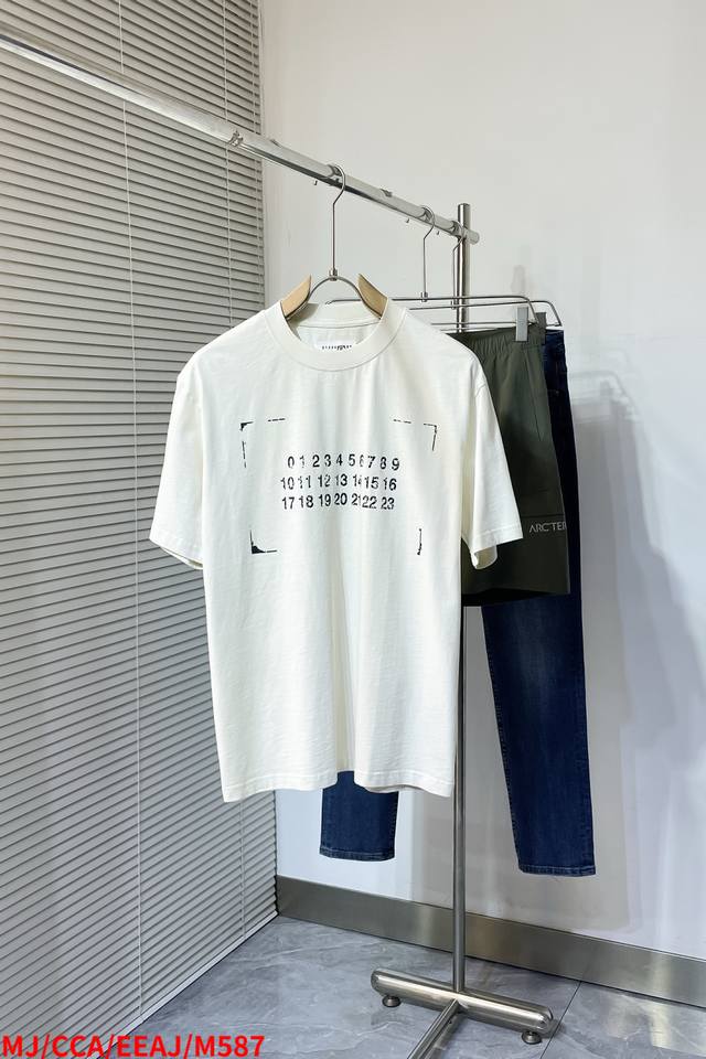 M587 Mj Maison Margiel 2025 spring and summer new men's and women's short-sleeve