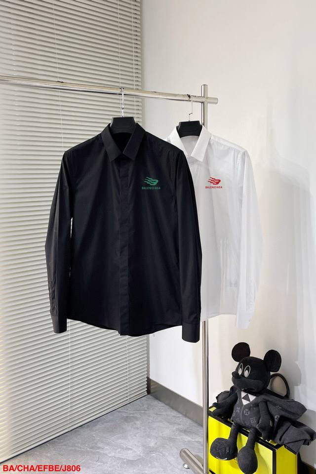 J806 Ba The latest must-have shirt for men from Balenciaga, 100% natural cotton,