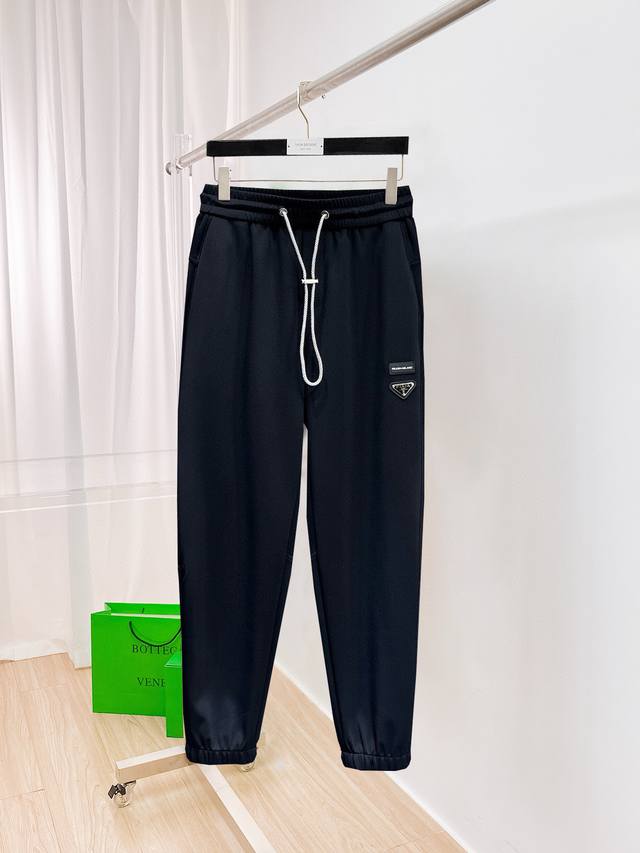 Prada 2025 Spring new casual pants! Available on the official website. Brand cla