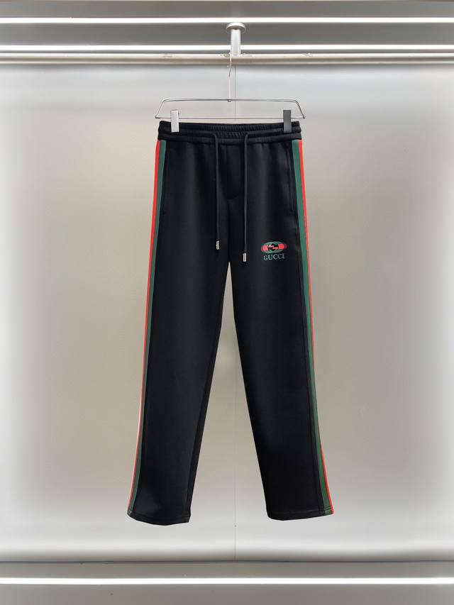 Gucci 2025 Spring new casual pants! Available on the official website. Brand cla