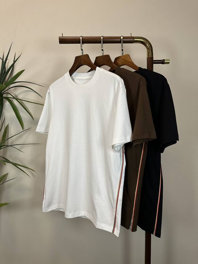 Bbr Burberry 2025 new round neck short sleeve T-shirt high-end version! Custom-m