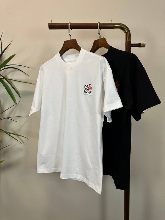 High-end version of Loewe's 2025 new round neck short-sleeved T-shirt! Custom-ma