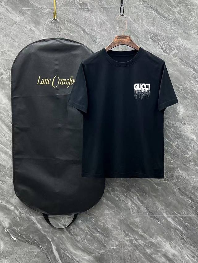 Gucci # 2025 Spring and Summer New Release, the latest short-sleeved round neck