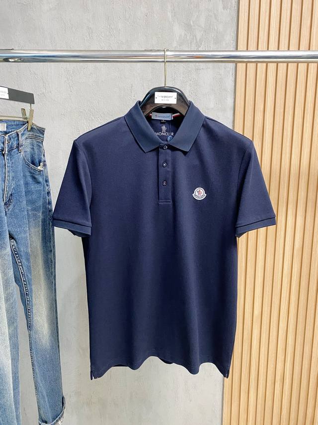New arrival Moncler 2025Ss summer new letter logo men's lapel Polo shirt! Classi
