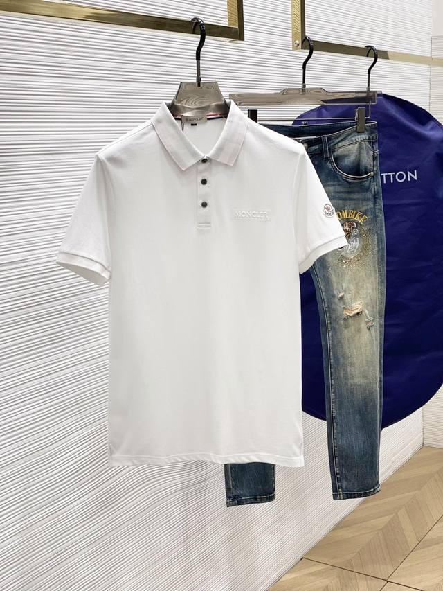 Moncler Polo, 2025 Spring and Summer new product, available at the counter, simp