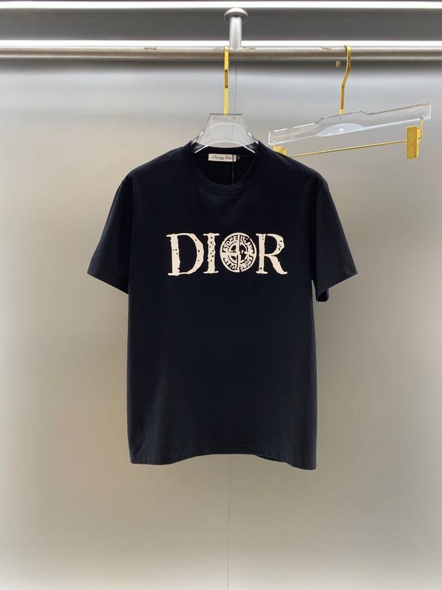 Dior Haute Couture fabric 240g pure cotton 2025 spring and summer new short-slee