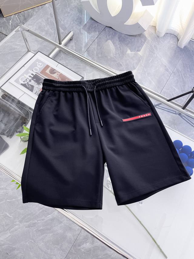 Prada 2025 Spring and Summer new men's casual shorts high-end goods simple and s