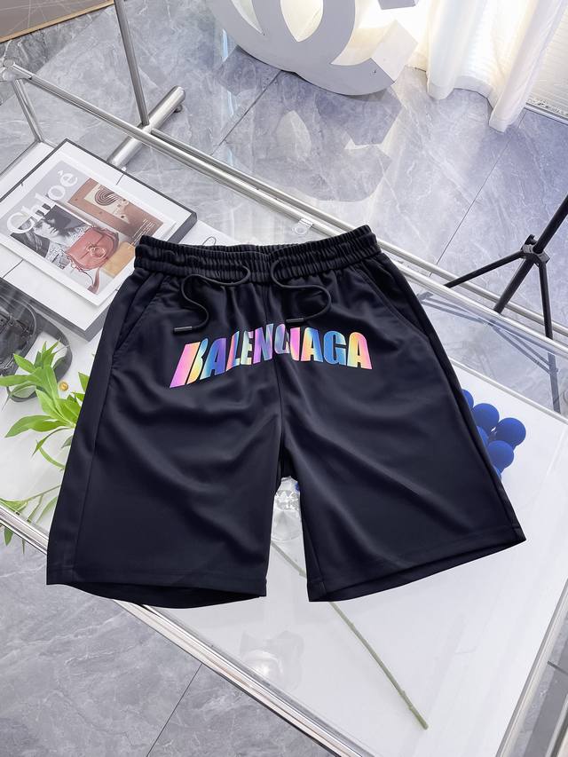 Balenciaga 2025 Spring and Summer new men's casual shorts High-end goods Simple,