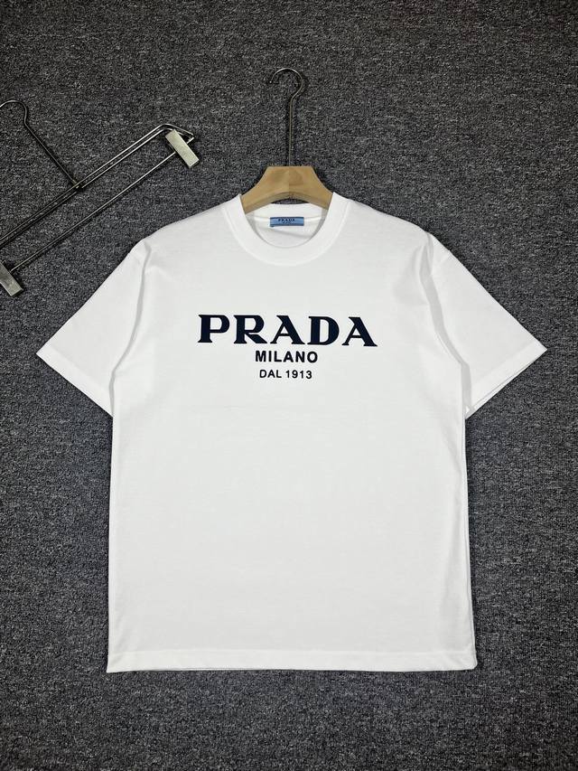 Prada short-sleeved series Season: 2025 Spring and Summer Color: Black, White, G