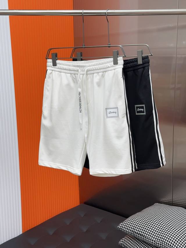 Burberry summer new men's casual shorts, high-end custom cotton fabric, extremel