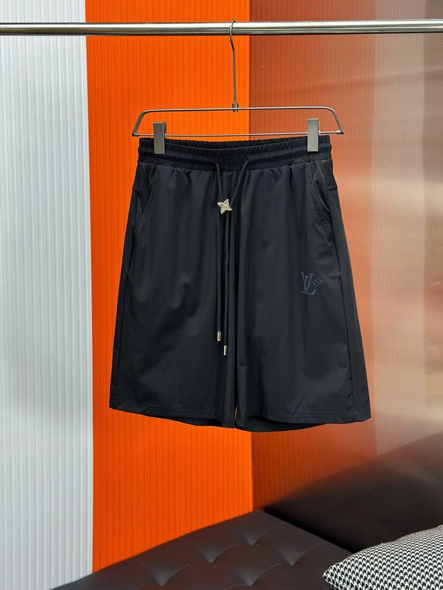 Lv Donkey brand new summer men's casual shorts, high-end custom made 100% polyes
