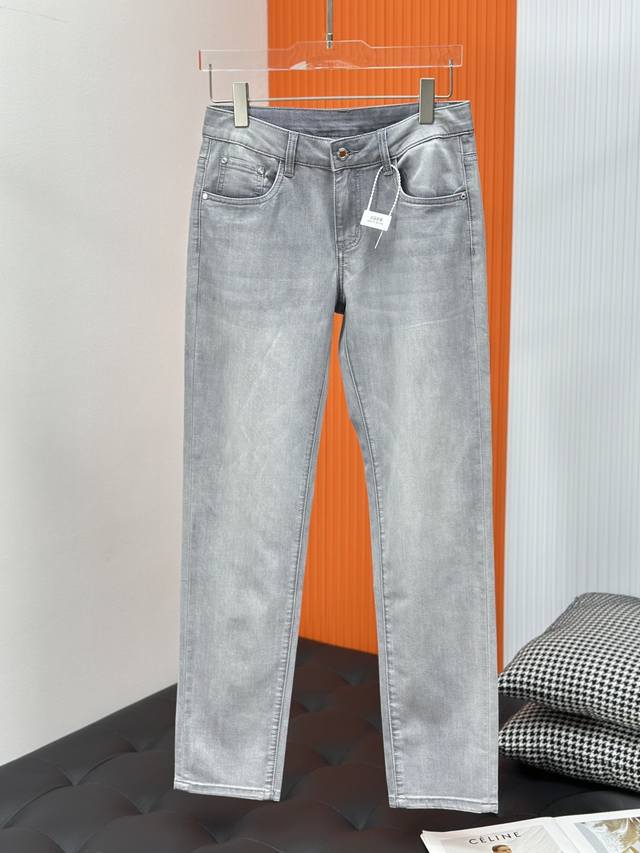 Thin Kiton25Fw Summer New Jeans Original Color Denim Fashionable and Versatile C
