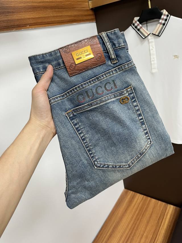 Gucci 2025Ss Year of the Snake Summer New Year Jeans. Original 1:1 production, p