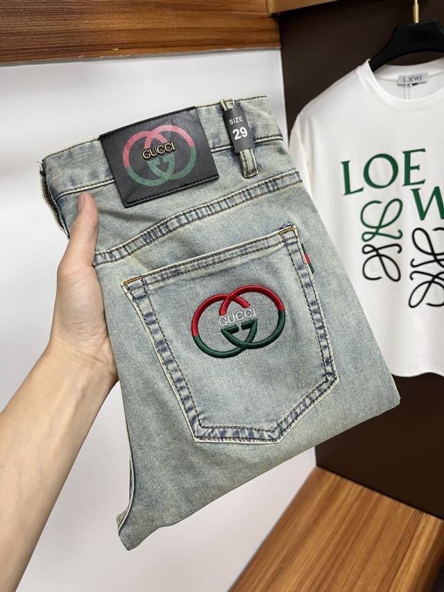 Gucci's newest jeans for summer 2025. No pressure to enter or leave the store. H