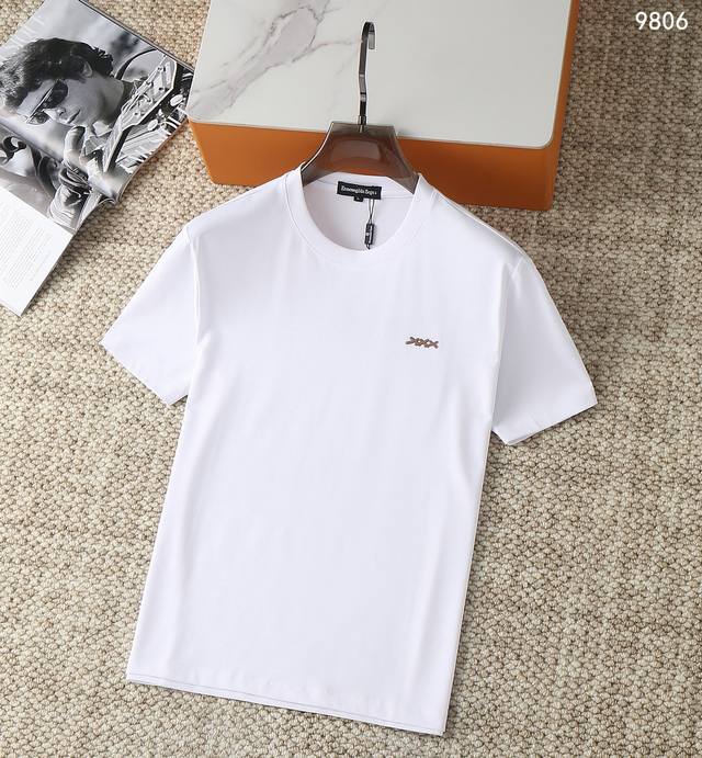 Zegna-2025 latest fashion simple short-sleeved T-shirt is famous for its simple